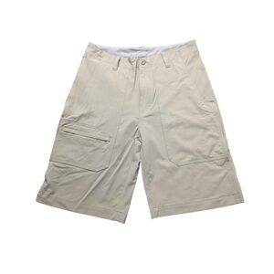 Woolrich Men's Light Beige Cargo Hiking  Shorts